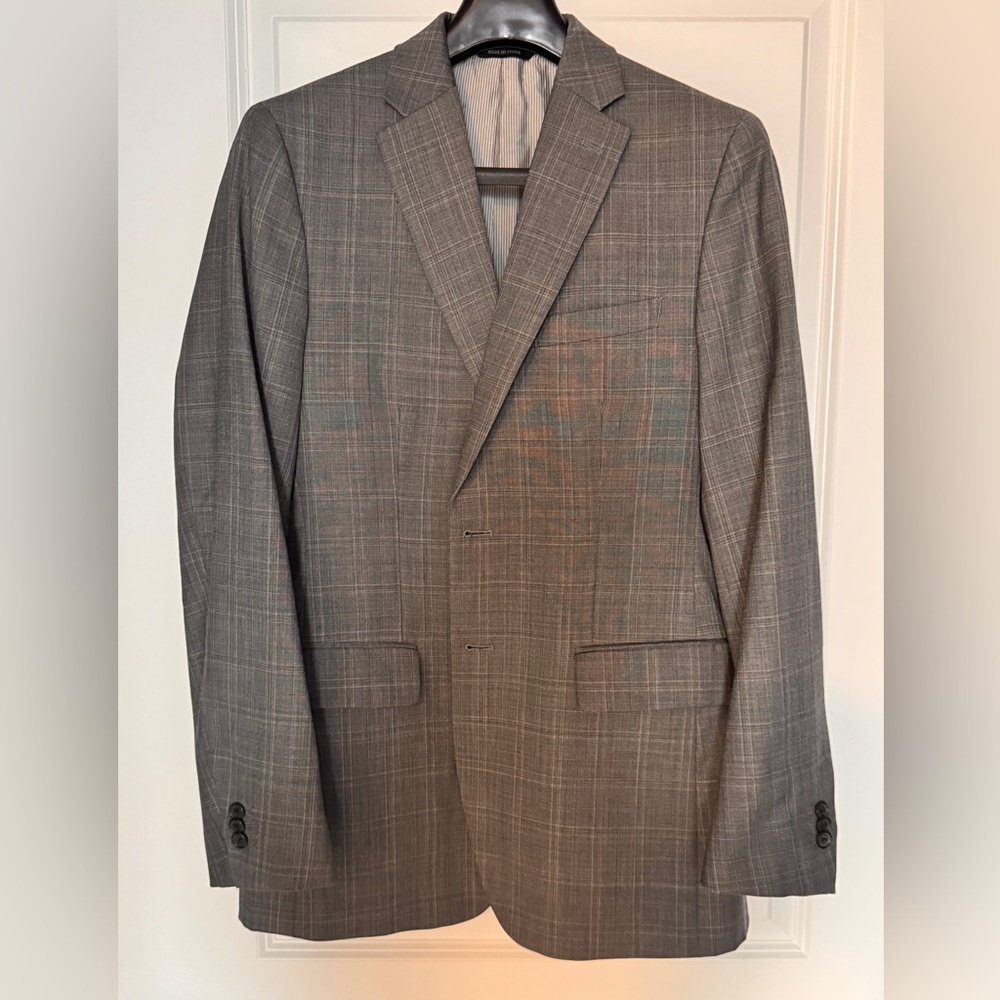 Banana Republic Gray Sport Coat Modern Wool-Blend